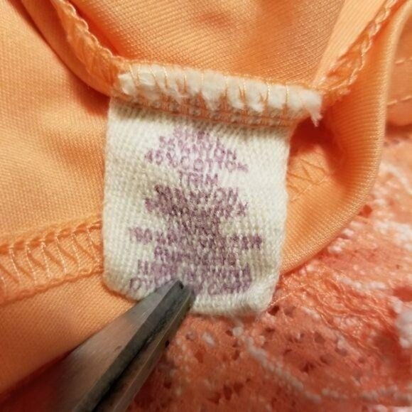 Altar'd State S Orange crochet Mini dress Cottagecore Bohemian peasant - Picture 10 of 12